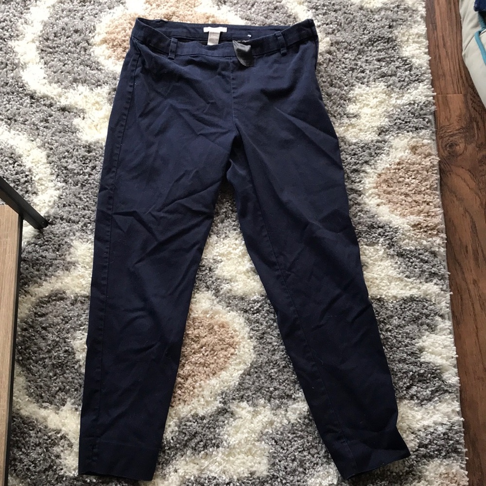 Navy ankle H & M pants